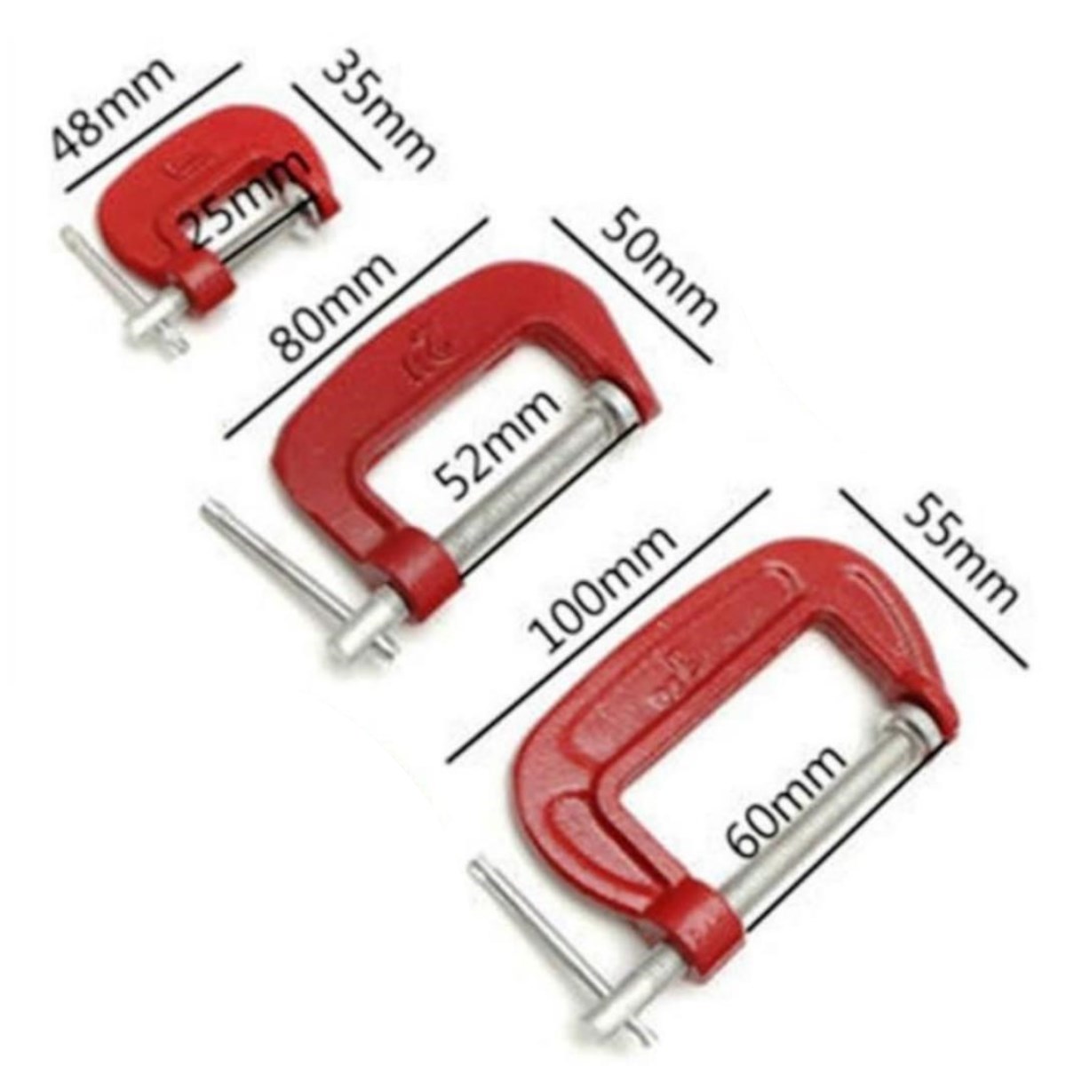 BUFFER® Doğrama ve Metal Sıkma Sıkıştırma İçin 3lü Mini Mengene Aparat