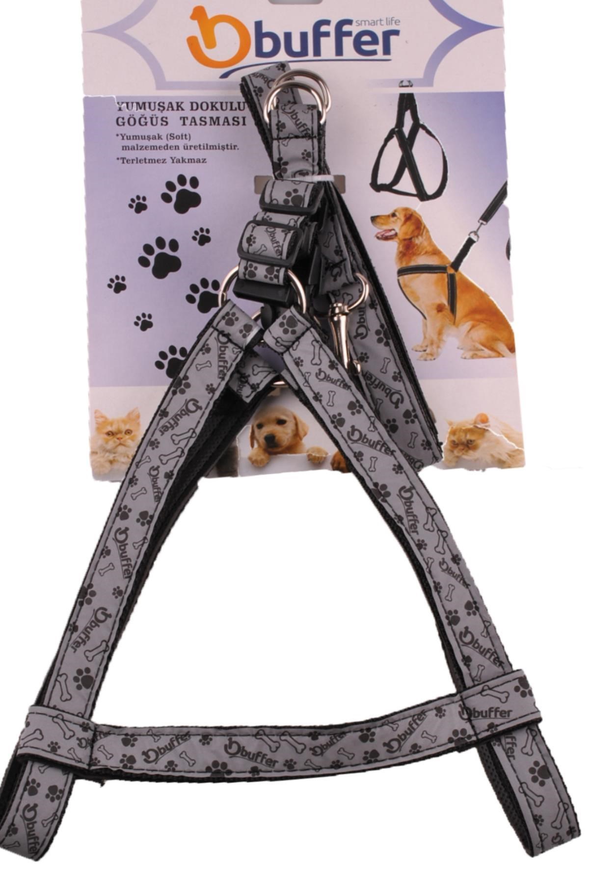 BUFFER® Ergonomik Yumuşak Dokulu Terletmez Köpek Göğüs Tasması Medium