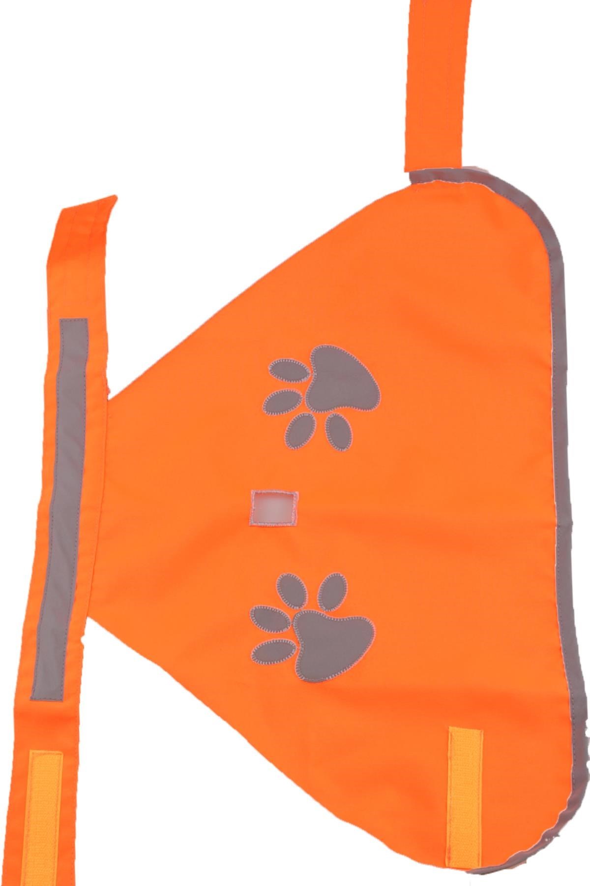 BUFFER® Gece Görüşlü Reflektör Kumaşlı Cırt Cırtlı Köpek Yeleği Medium