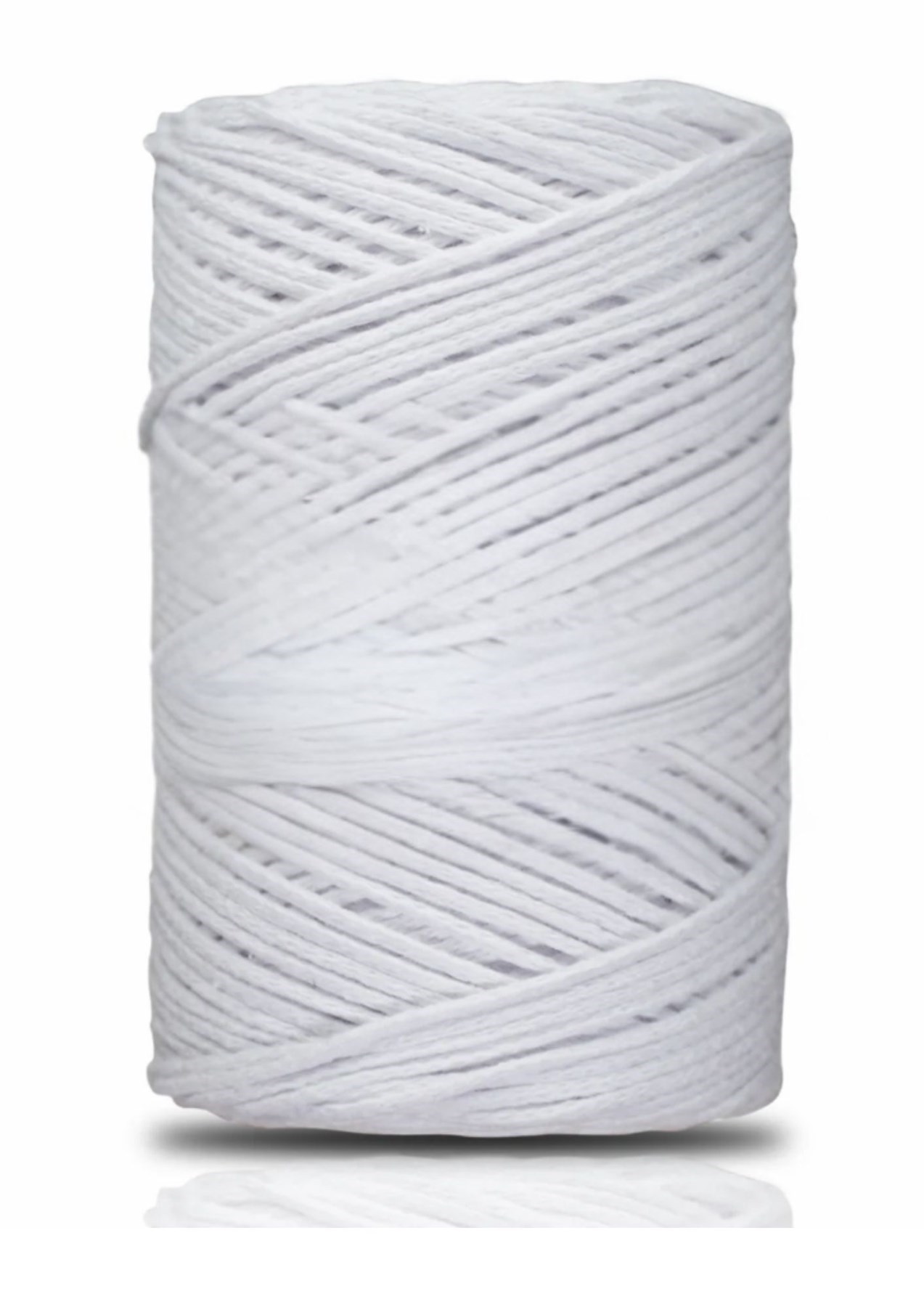 Pamuk Makrome 2 Mm Beyaz