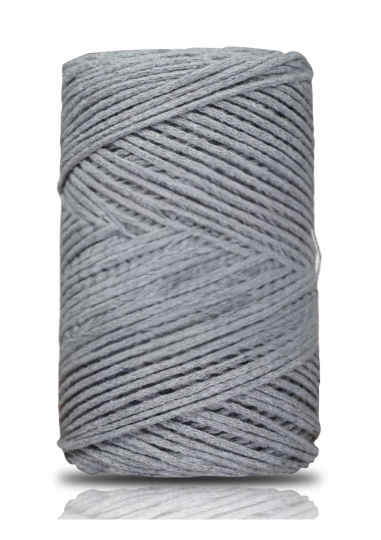 Pamuk Makrome 2 Mm Gri