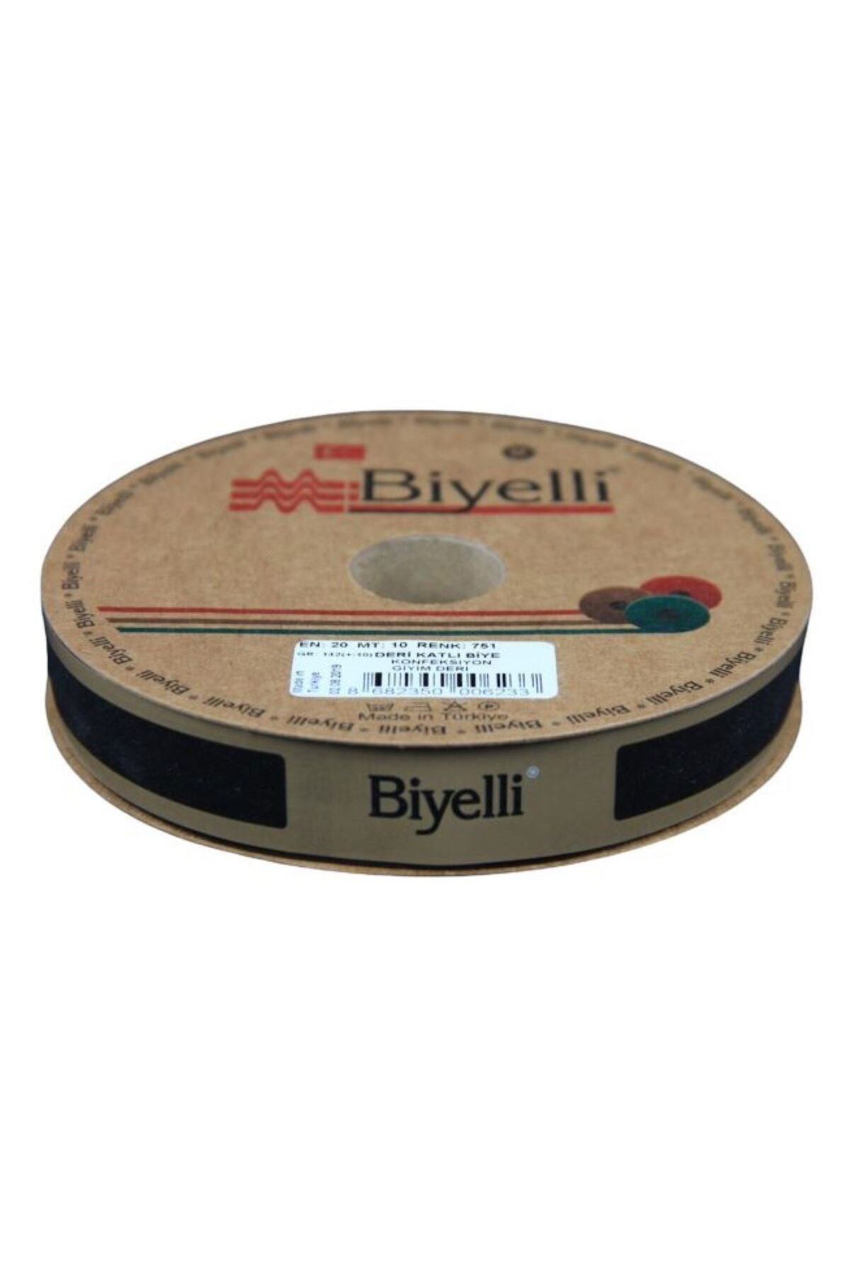 Biye Deri Katlı 751 Siyah 2 Cm 10 Metre %100 Polyester