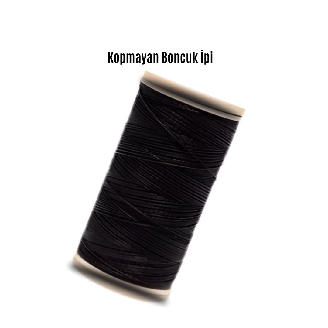 Kopmayan Boncuk İpi 100 Metre Siyah 2 Adet