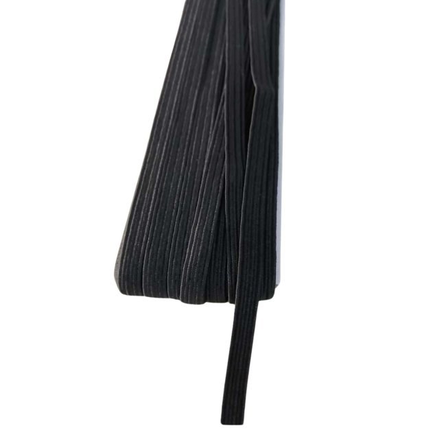 Lastik En 0,5 Cm 10 Metre Siyah
