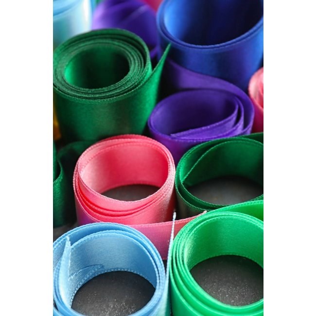 Saten Kurdele 6 Cm Siyah 2 Metre