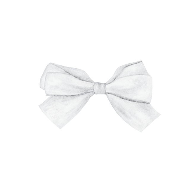 Saten Kurdele 6 Cm Beyaz 2 Metre