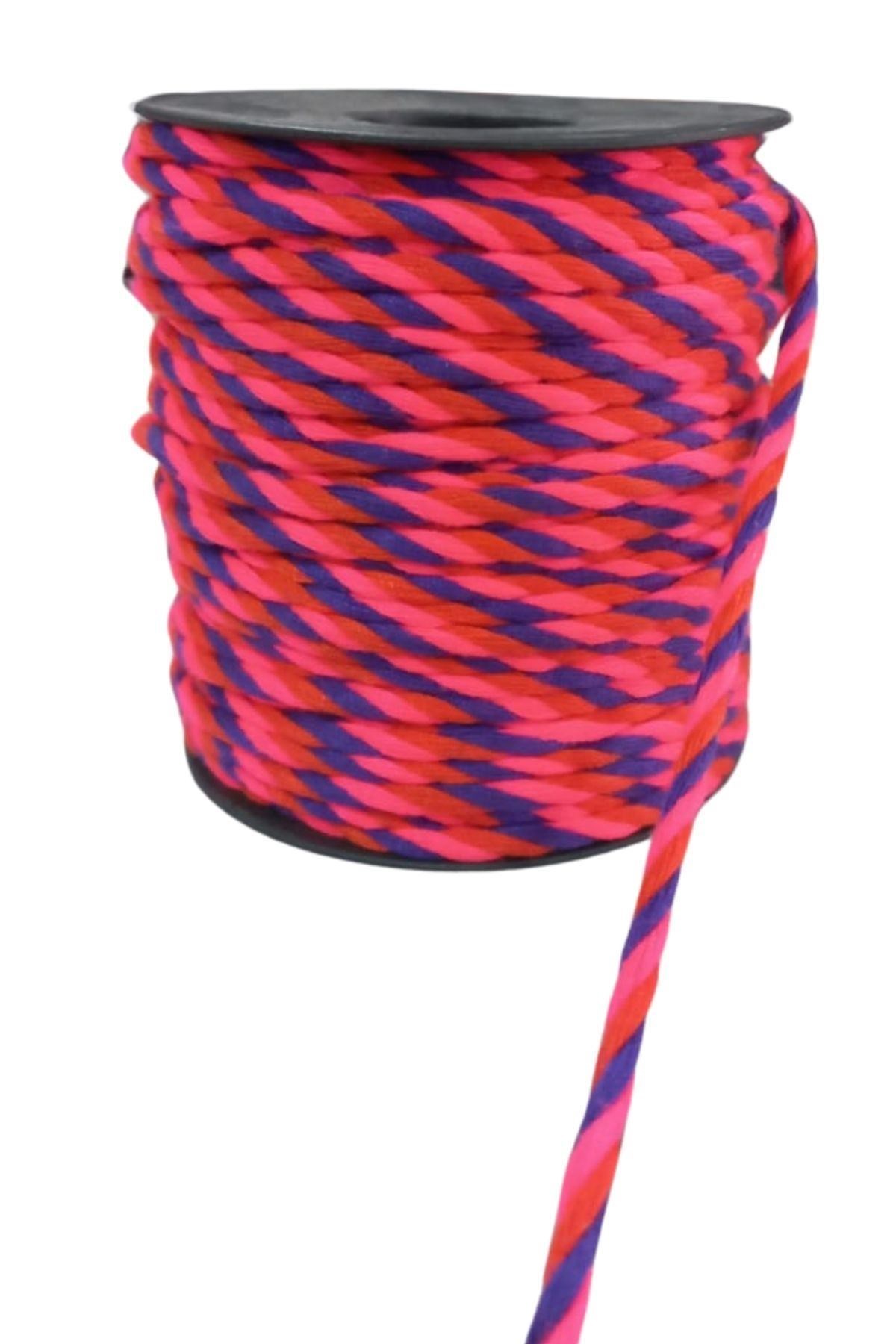 Bileklik İpi, Hediye Paketleme İpi, Şans, Bereket, Aşk, Şifa, Güç 10 Mm Pamuk  10 Metre Fuşya