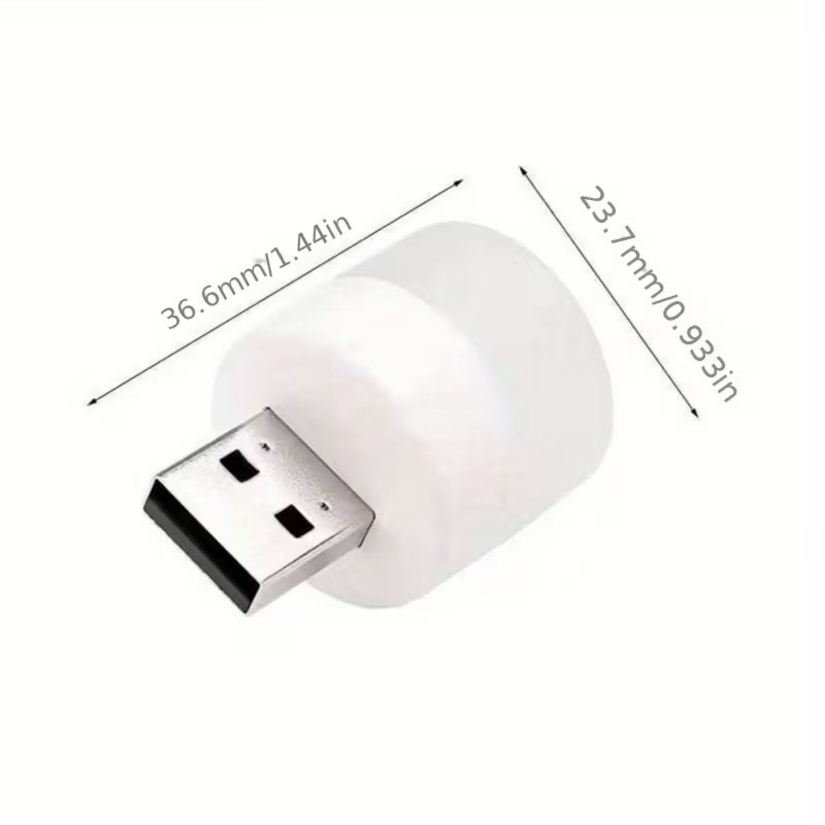 BUFFER® USB Mini Top LED 10’lu Aydınlatma Beyaz Işıklı Gece Lambası, Enerji Tasarruflu Mikro LED Işıklar