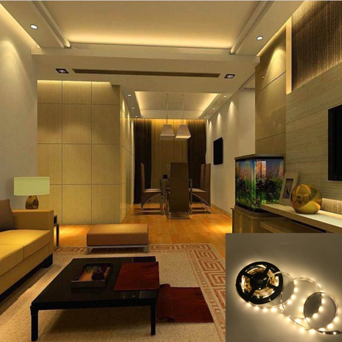 BUFFER® 5 mt 20 Fonksiyonlu Uzaktan Kumandalı RGB Gaming Led Şerit Işık