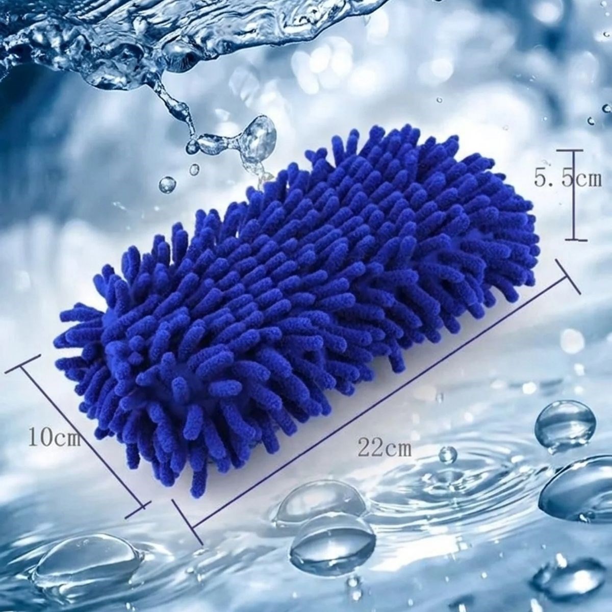 BUFFER® Mikrofiber Oto Yıkama Eldiveni – Kalın Süngerli Araç Temizleme Bezi, Araba Yıkama Eldiveni