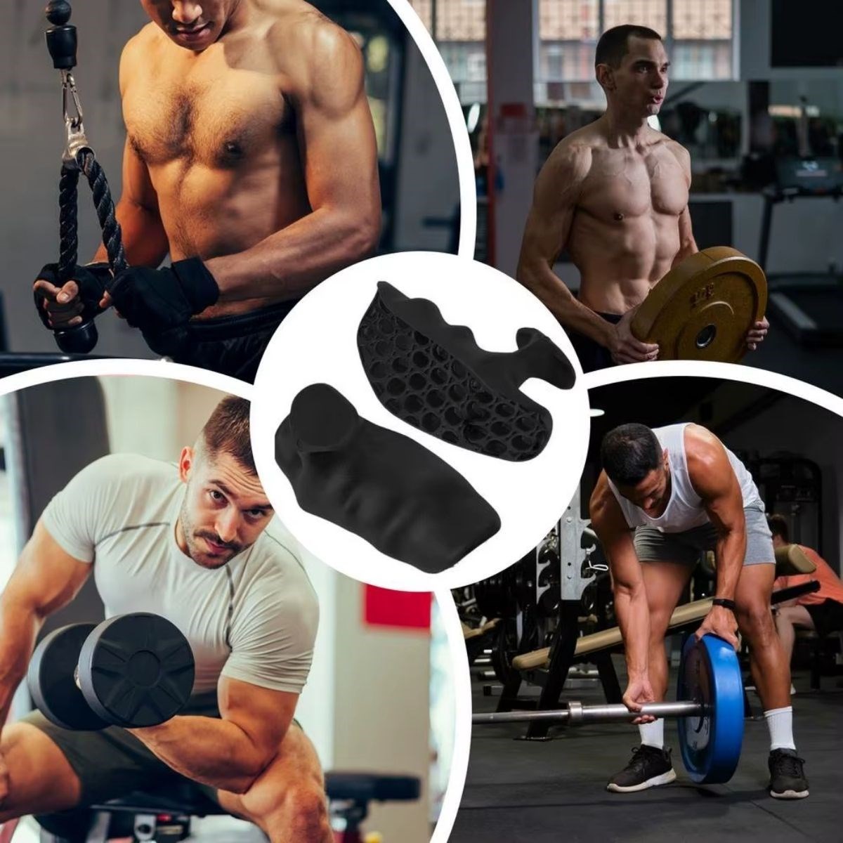 BUFFER® 2 Adet Sporcu El Koruma Silikonu – Fitness, Ağırlık Kaldırma ve Antrenman İçin Kaymaz El Pedi