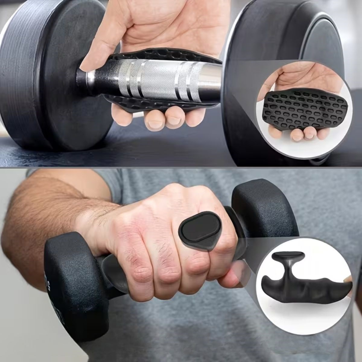 BUFFER® 2 Adet Sporcu El Koruma Silikonu – Fitness, Ağırlık Kaldırma ve Antrenman İçin Kaymaz El Pedi