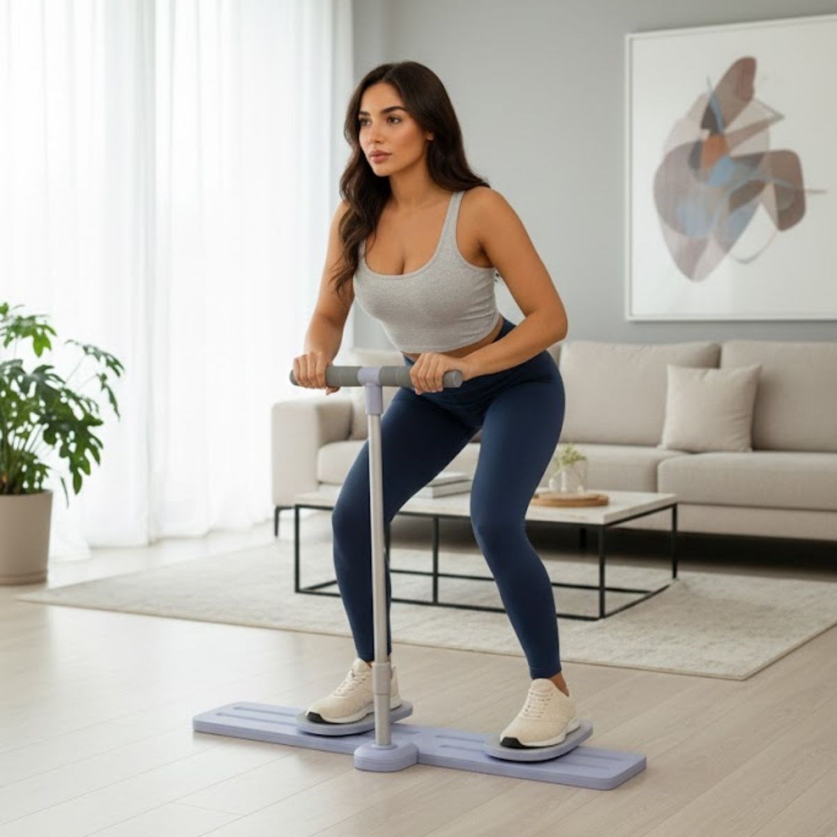 BUFFER® Katlanabilir Kardiyo Tahtası – Aç Kapa Bacak, Kalça ve Core Güçlendirici Spor Aleti