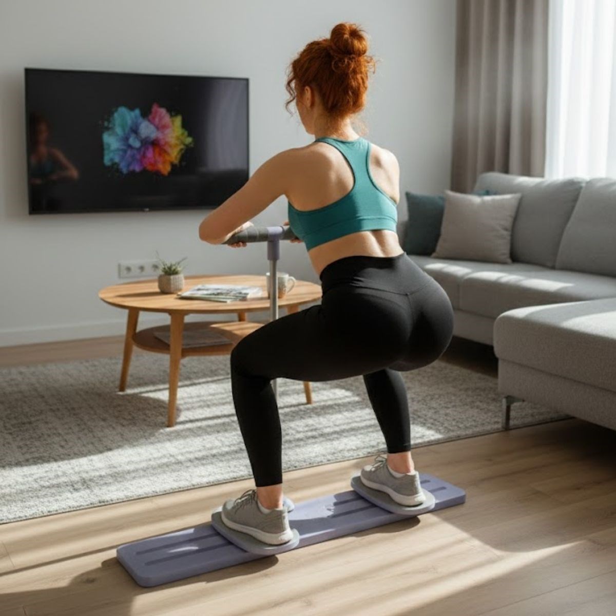 BUFFER® Katlanabilir Kardiyo Tahtası – Aç Kapa Bacak, Kalça ve Core Güçlendirici Spor Aleti