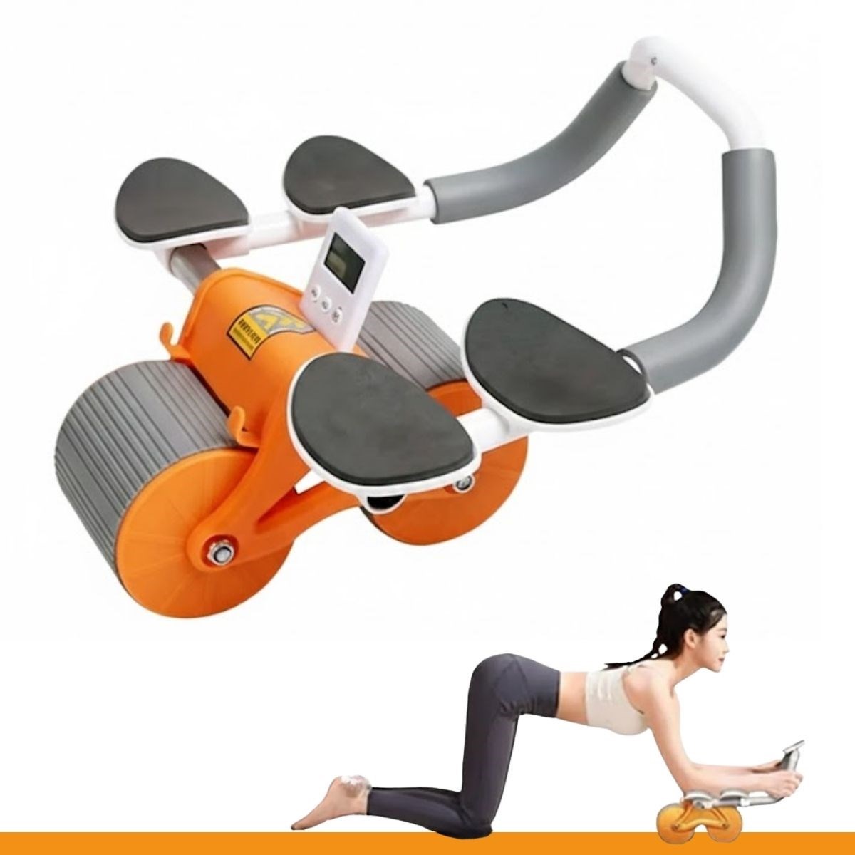 BUFFER® Dijital Sayaçlı Çek-Bırak Mekik Aleti – Karın ve Core Güçlendirici Evde Spor Aleti