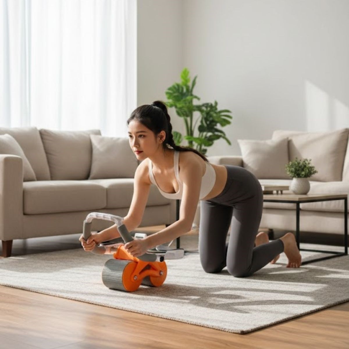 BUFFER® Dijital Sayaçlı Çek-Bırak Mekik Aleti – Karın ve Core Güçlendirici Evde Spor Aleti