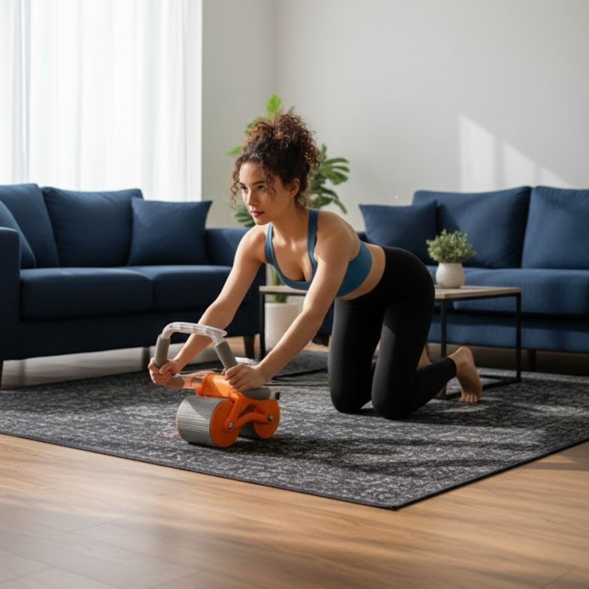 BUFFER® Dijital Sayaçlı Çek-Bırak Mekik Aleti – Karın ve Core Güçlendirici Evde Spor Aleti