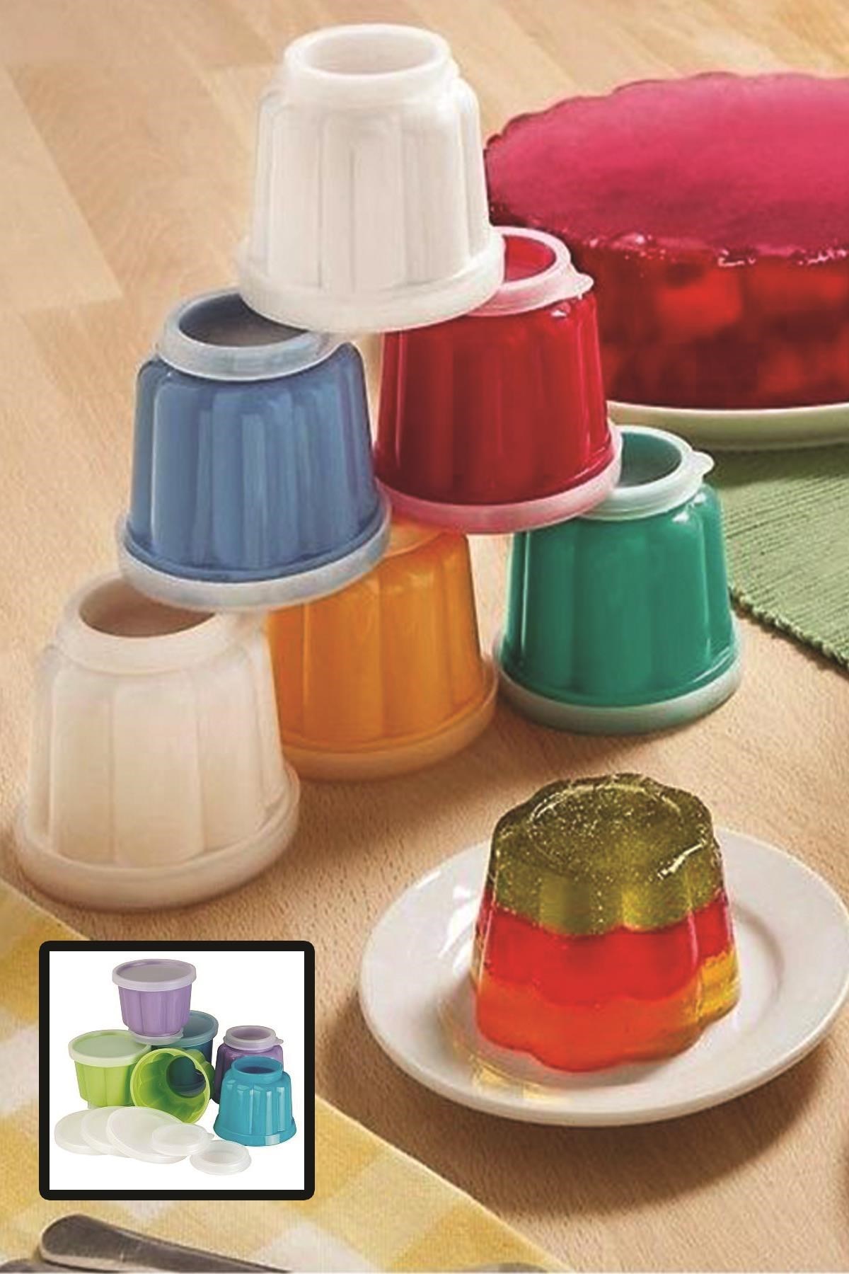 BUFFER® 2 Adet Çiçek Şekilli Plastik Jole Muhallebi Şekillendirici Kalıp