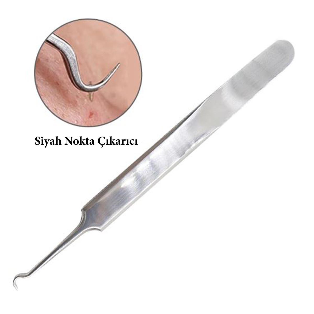 BUFFER® Paslanmaz Çelik Siyah Nokta Sivilce ve Akne Temizleyici Set 3lü Kit