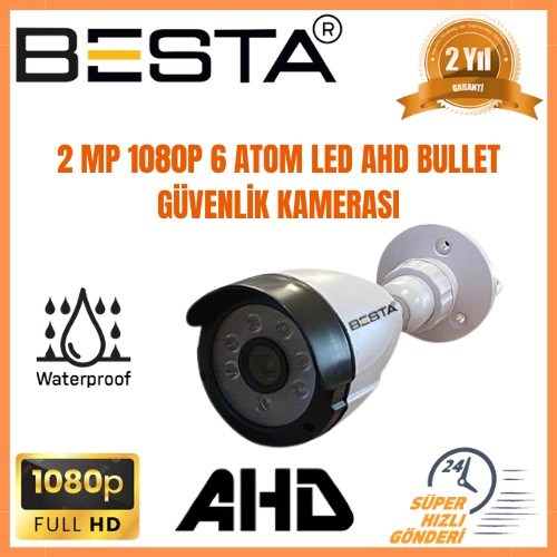 2 MP 1080P 2 İç Mekan 2 dış Mekan 4 Kameralı Ahd Güvenlik Seti