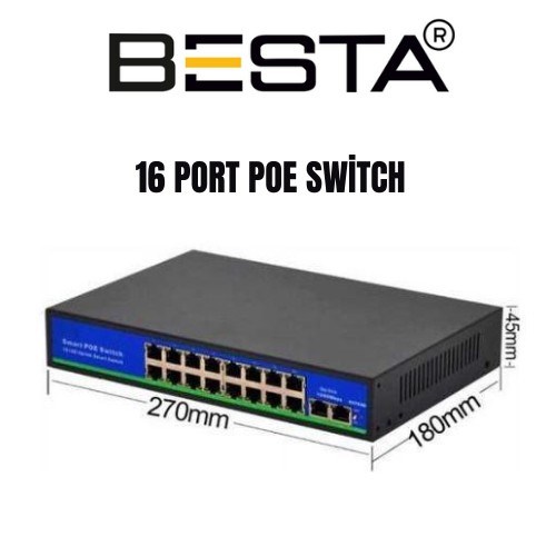 5 MP 1440P 10 Dış Mekan Kameralı IP POE Güvenlik Seti