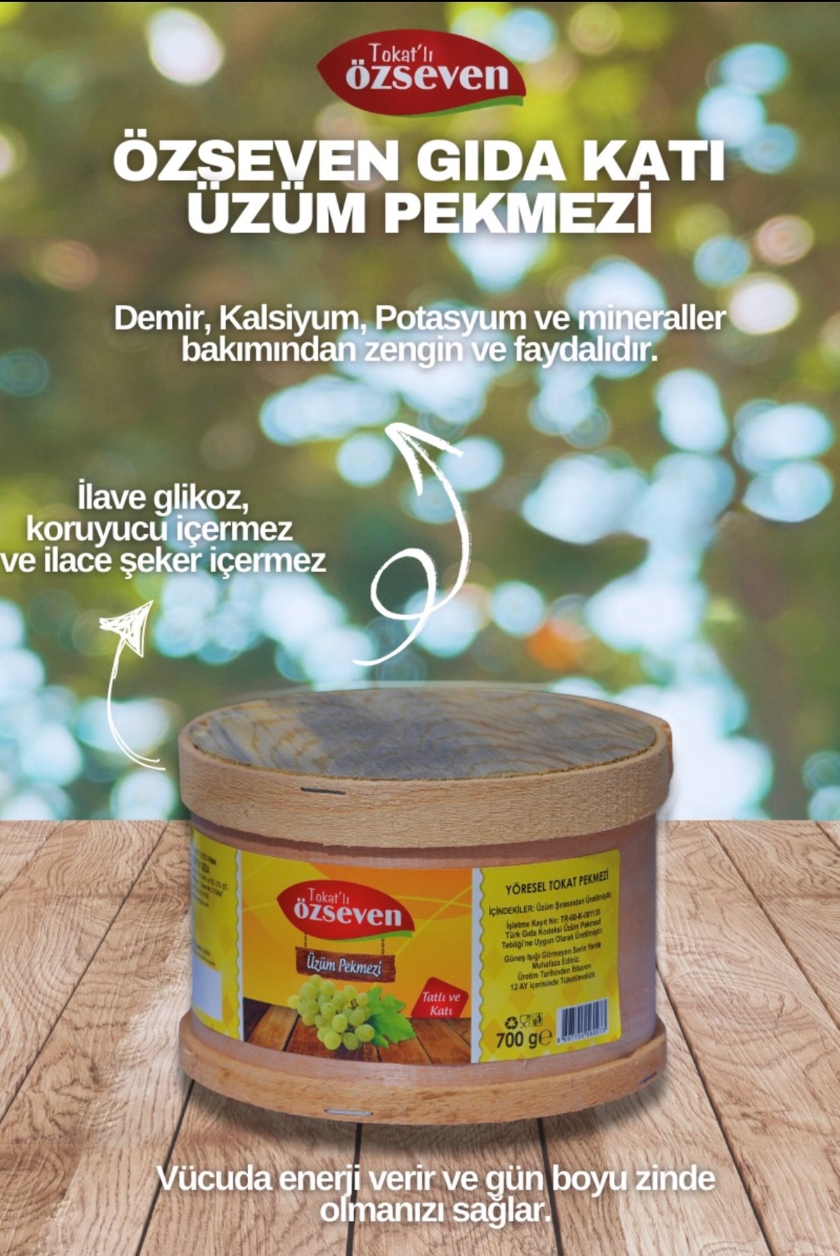 Özseven Katı Üzüm Pekmezi 700gr