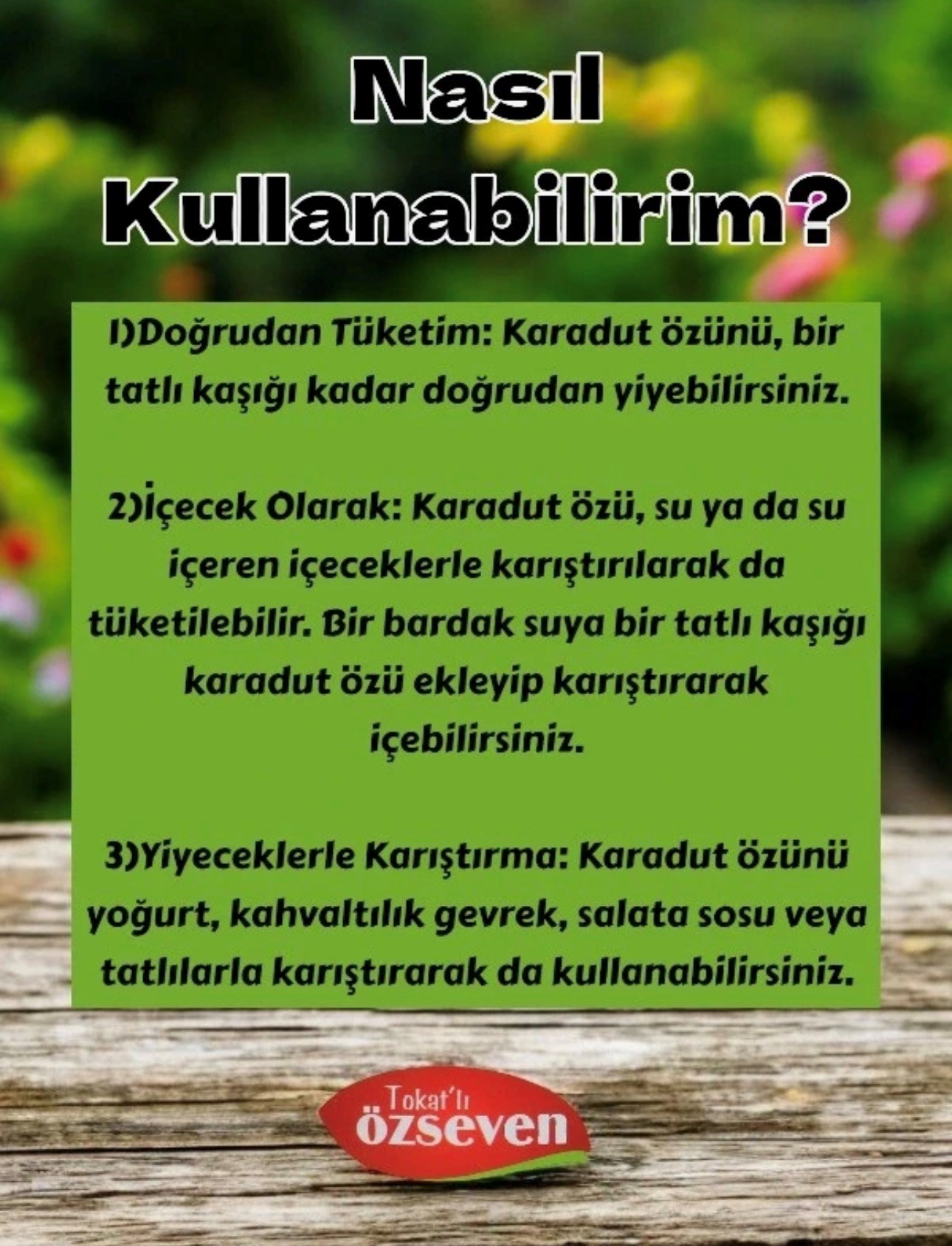 Özseven Karadut Özü 300gr