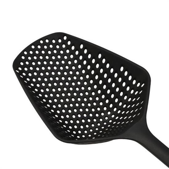 BUFFER® Isıya Dayanıklı Plastik Süzgeçli Kızartma ve Sebze Haşlama Kepçesi