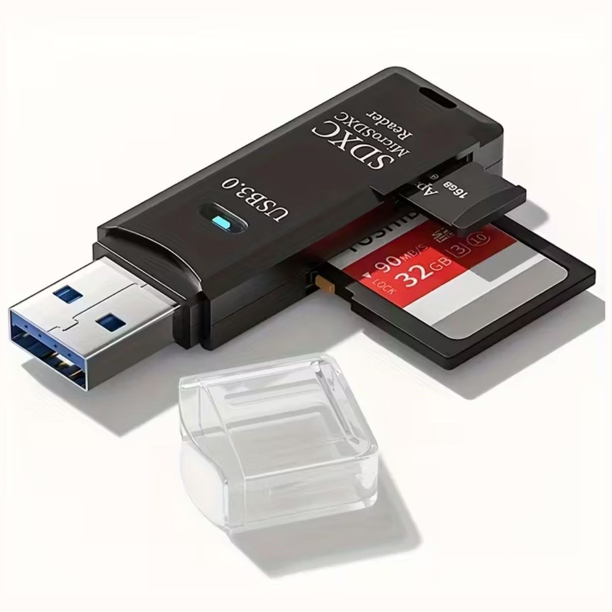 BUFFER® 2in1 Usb 3.0 Micro Sd Hafıza Kartı - Tf Kart Okuyucu Hub Adaptör Veri Aktarıcı