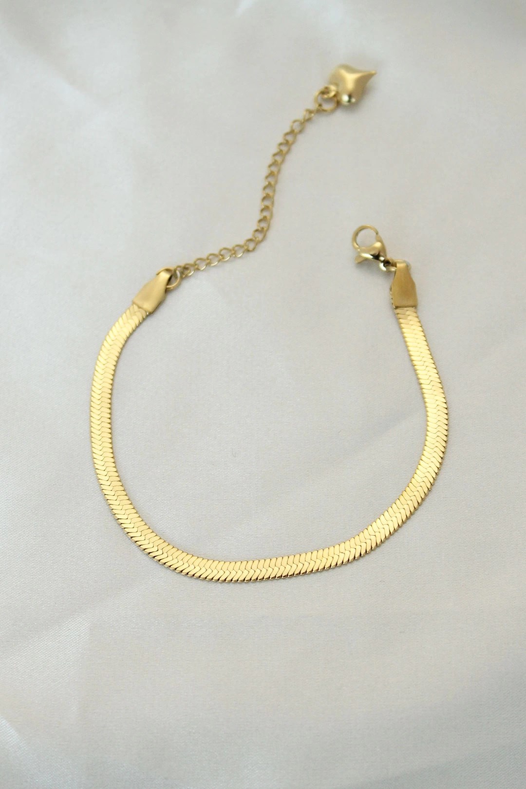 Mey İthalat® 316L Çelik Gold Renk İtalyan Zincirli Bileklik