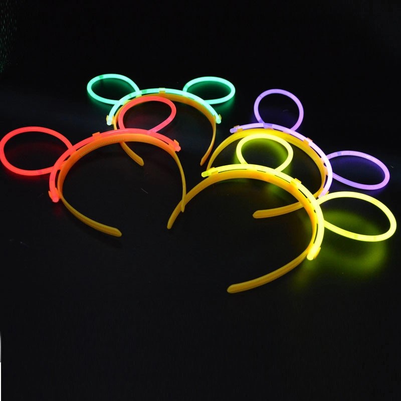 Mey İthalat® Glow Taç Fosforlu Taç Karışık Renk 12 Adet