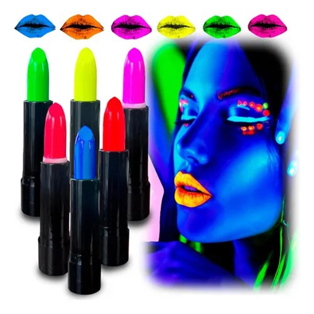 Mey İthalat® GlowPaint 6’lı Neon Boya – UV Işıkta Parlayan Makyaj Seti