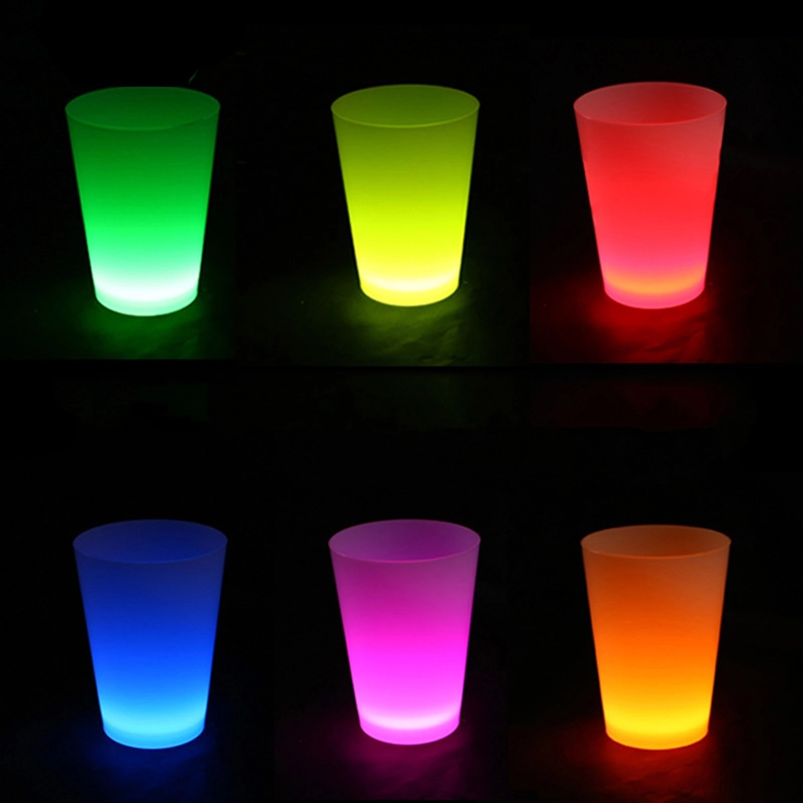 Mey İthalat® Neon Parti Glow Bardak 1.5 oz Karışık Renk 1 Adet Tekli