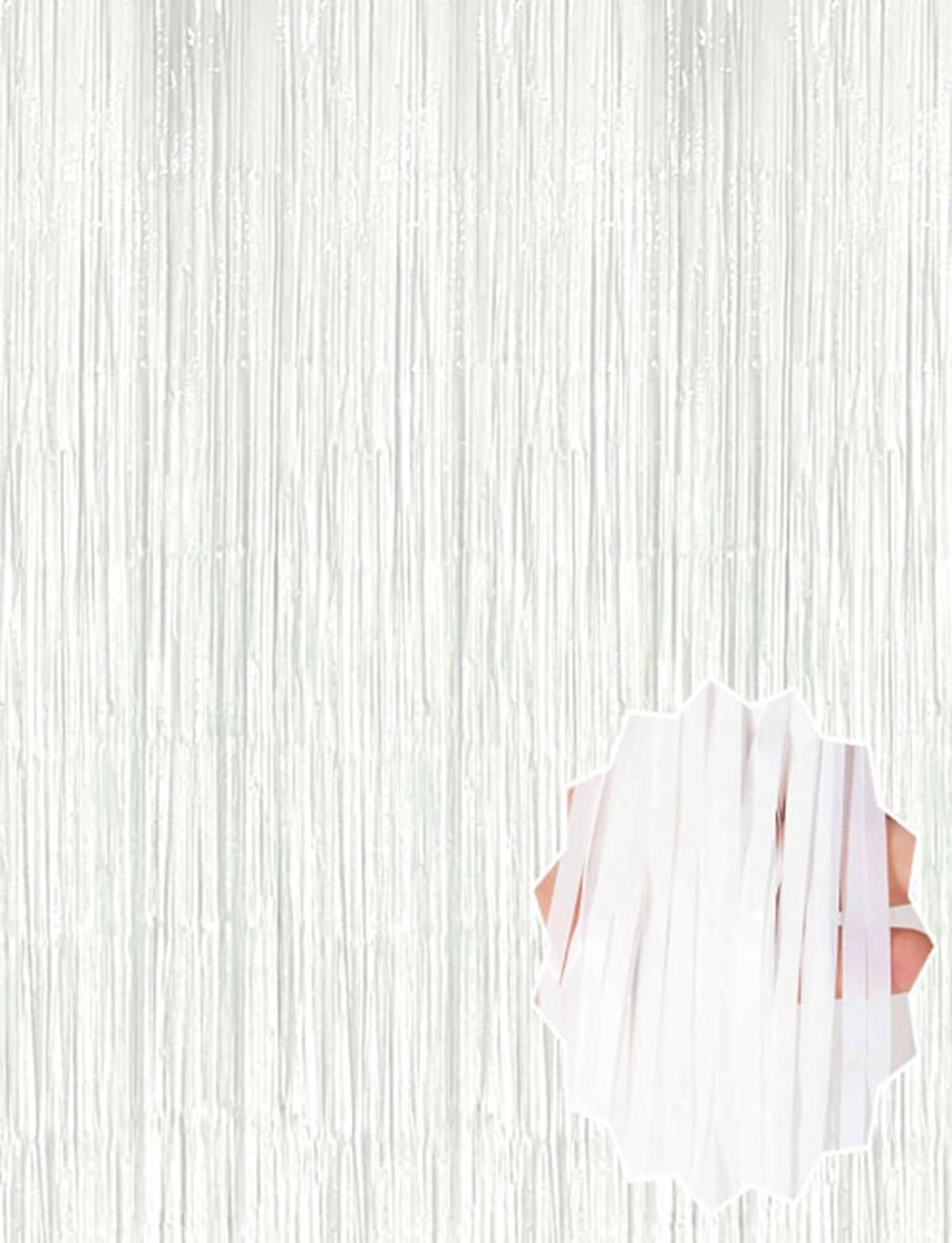 Mey İthalat® Soft Beyaz Renk Duvar ve Kapı Perdesi İthal 100x200 cm