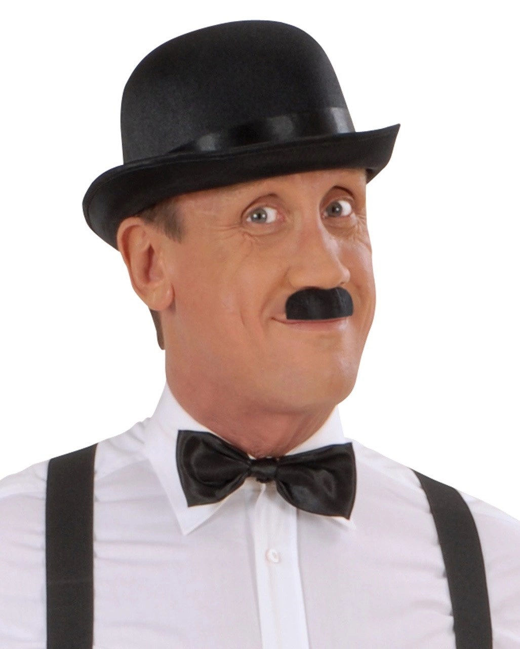 Mey İthalat® Charlie Chaplin Stil Yetişkin Şapkası – Siyah Melon Parti Şapkası