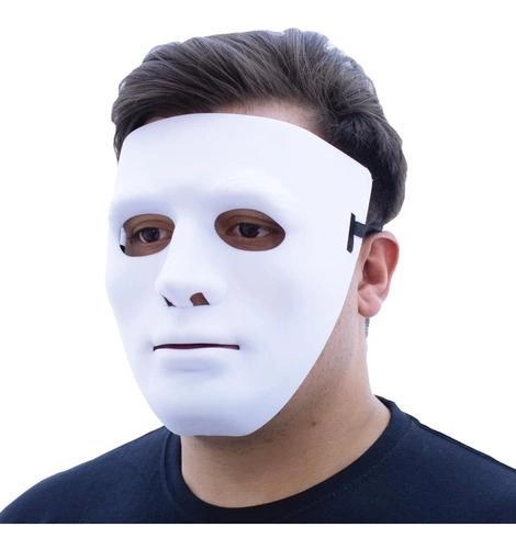 Mey İthalat® Beyaz Renk Hip Hop Anonim Jabbawockeez Dans Maskesi 18x19 cm