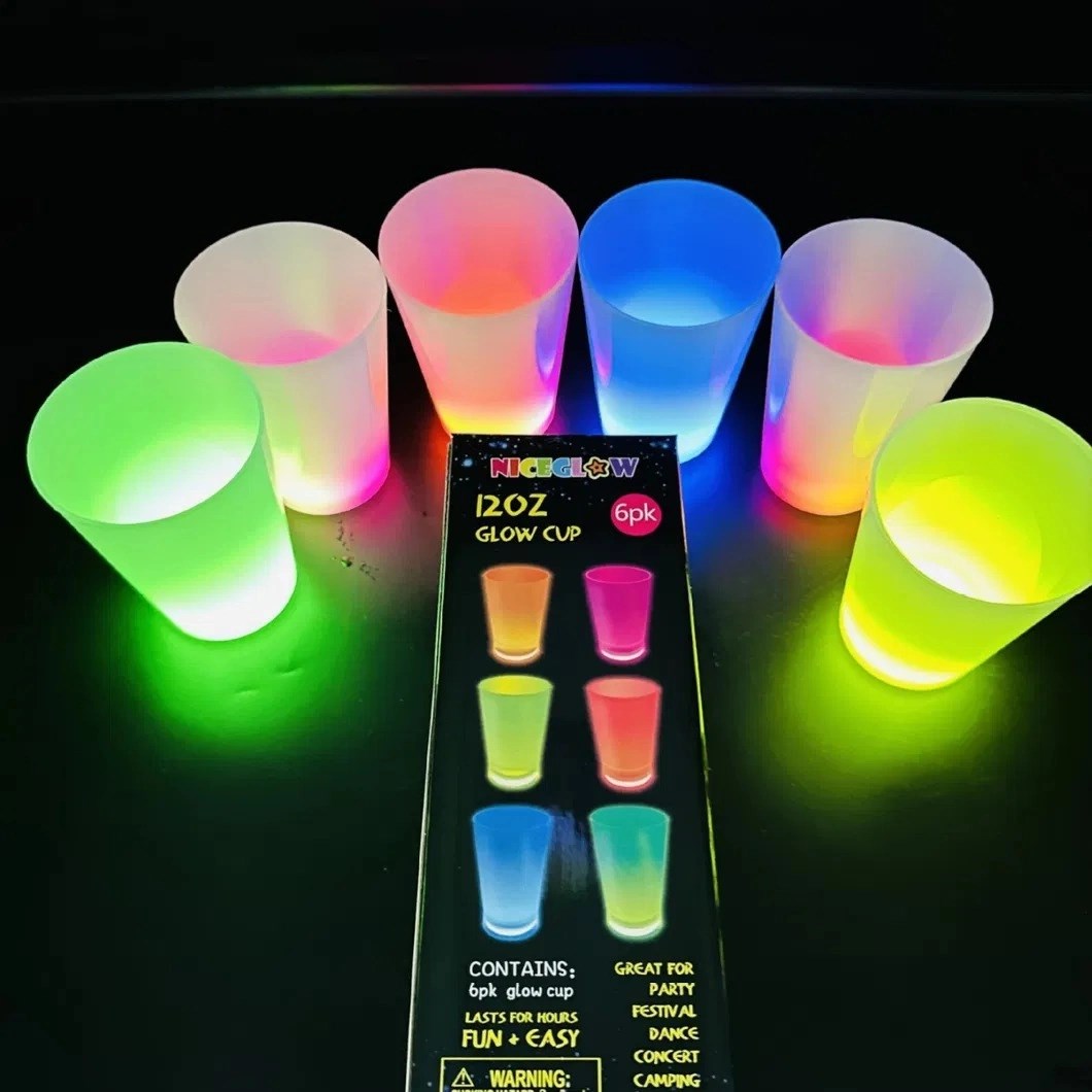 Mey İthalat® Glow Partisi Bardakları 6 Renk 6 Adet 1.5 oz 4.5 x 6.5 cm