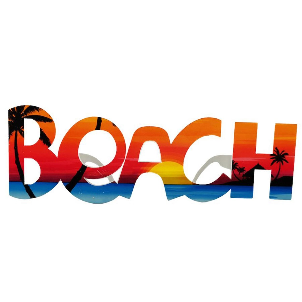 Mey İthalat® Beach Yazılı Parti Gözlüğü Yaza Merhaba Hawaii Show Gözlüğü 19x6 cm