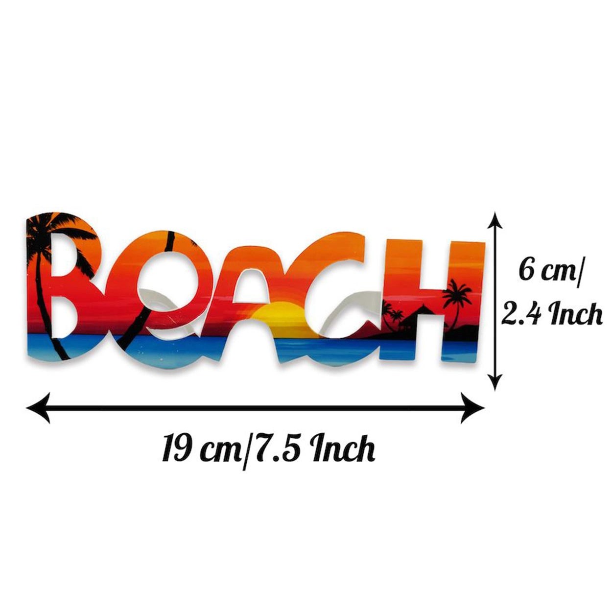 Mey İthalat® Beach Yazılı Parti Gözlüğü Yaza Merhaba Hawaii Show Gözlüğü 19x6 cm