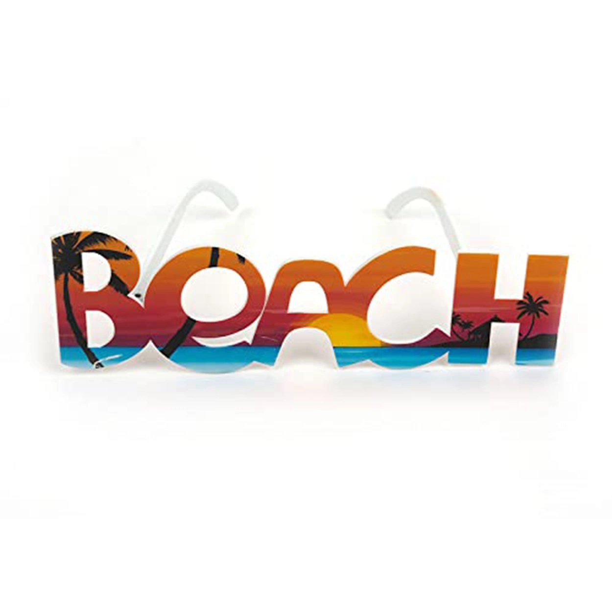 Mey İthalat® Beach Yazılı Parti Gözlüğü Yaza Merhaba Hawaii Show Gözlüğü 19x6 cm