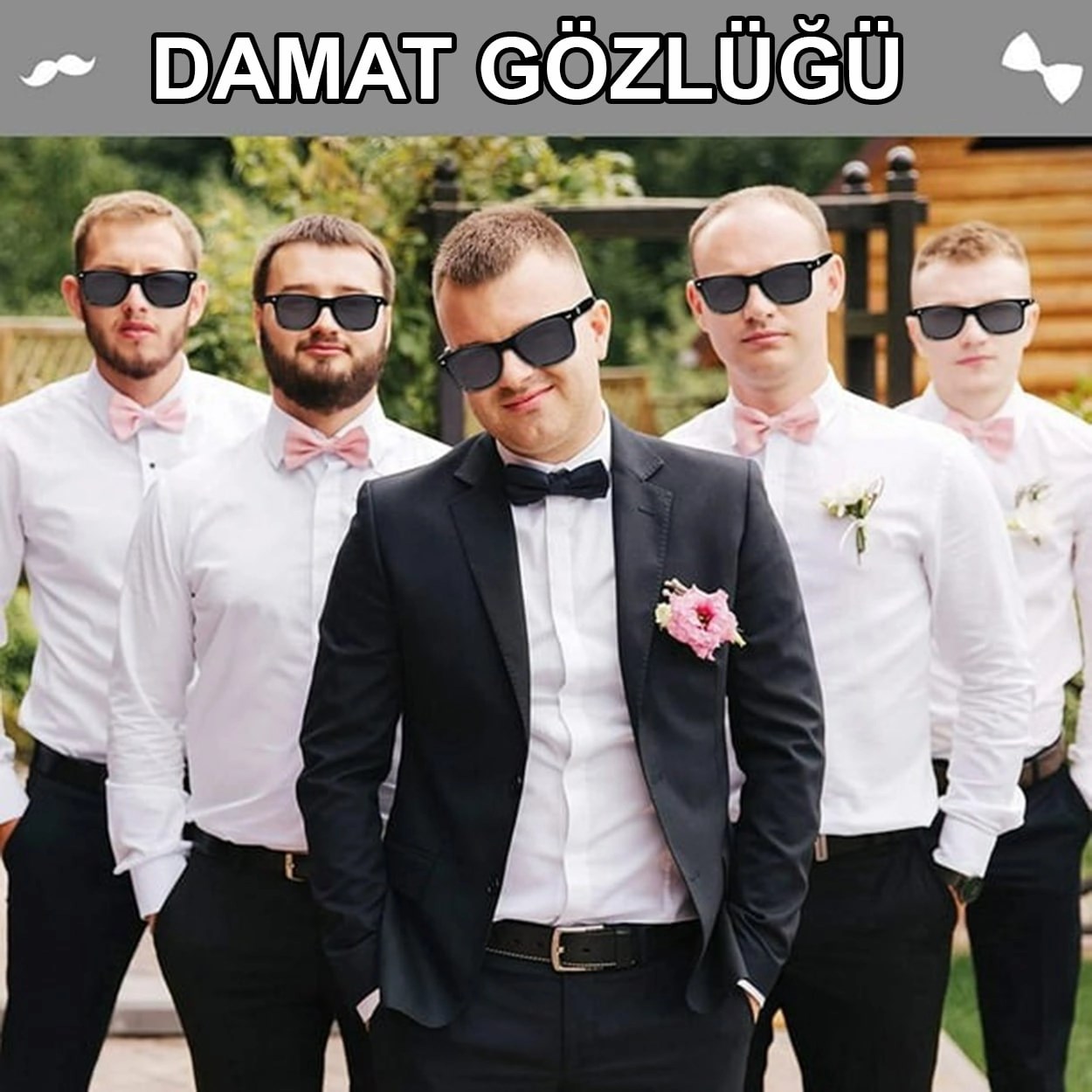 Mey İthalat® Damat Gözlüğü – Düğün ve Bekarlığa Veda Partisi Aksesuarı