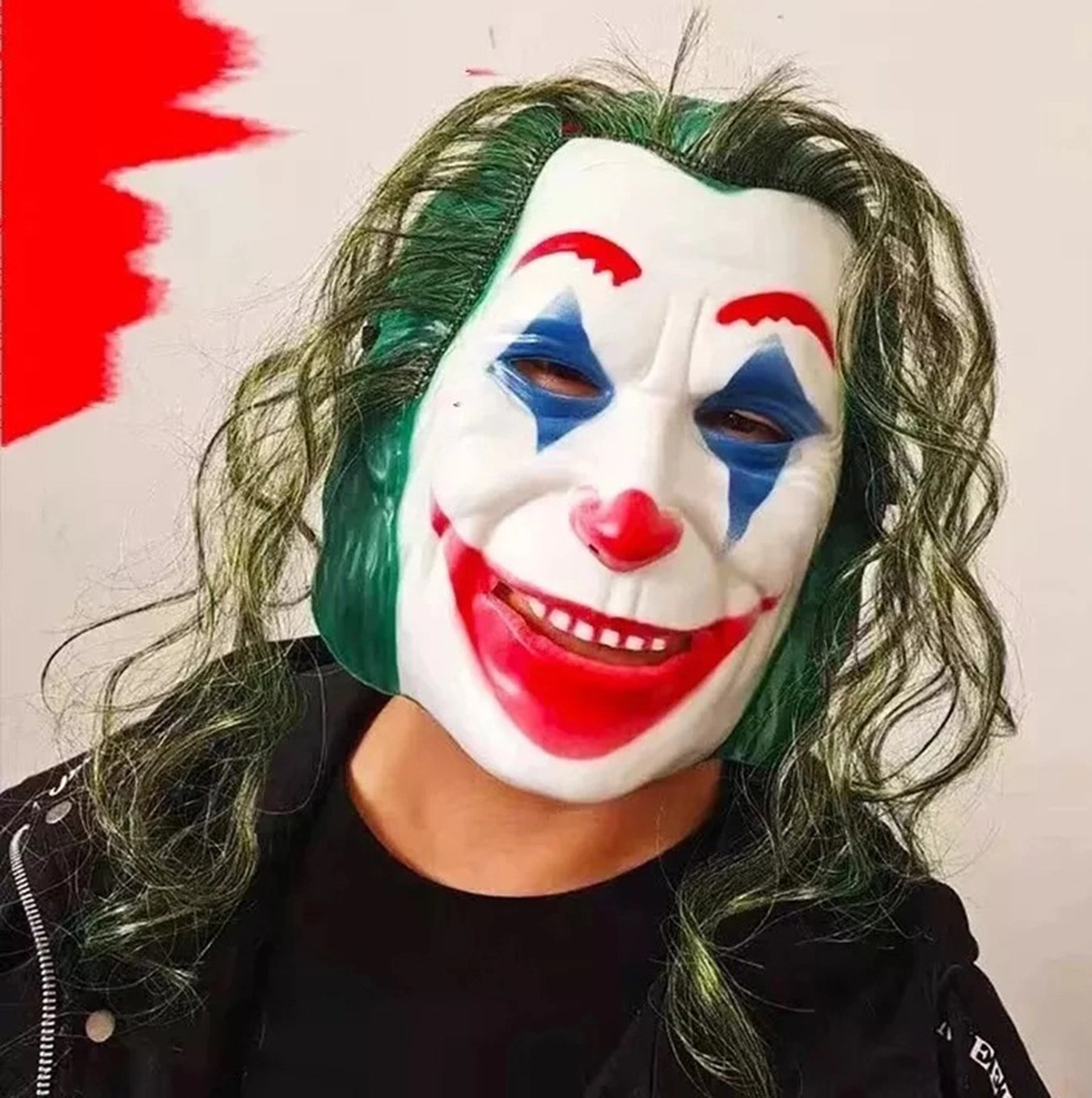 Mey İthalat® Joaquin Phoenix Joker Maskesi Yeşil Saçlı