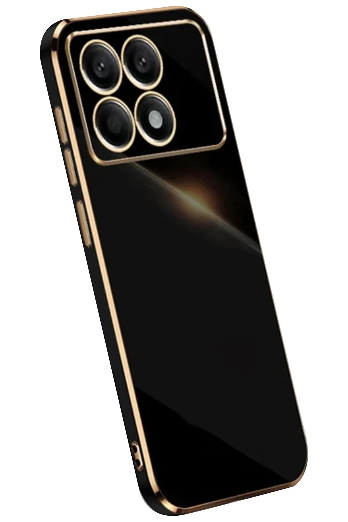 Mey İthalat®   Poco X6 Pro Kılıf Volet Silikon - Siyah