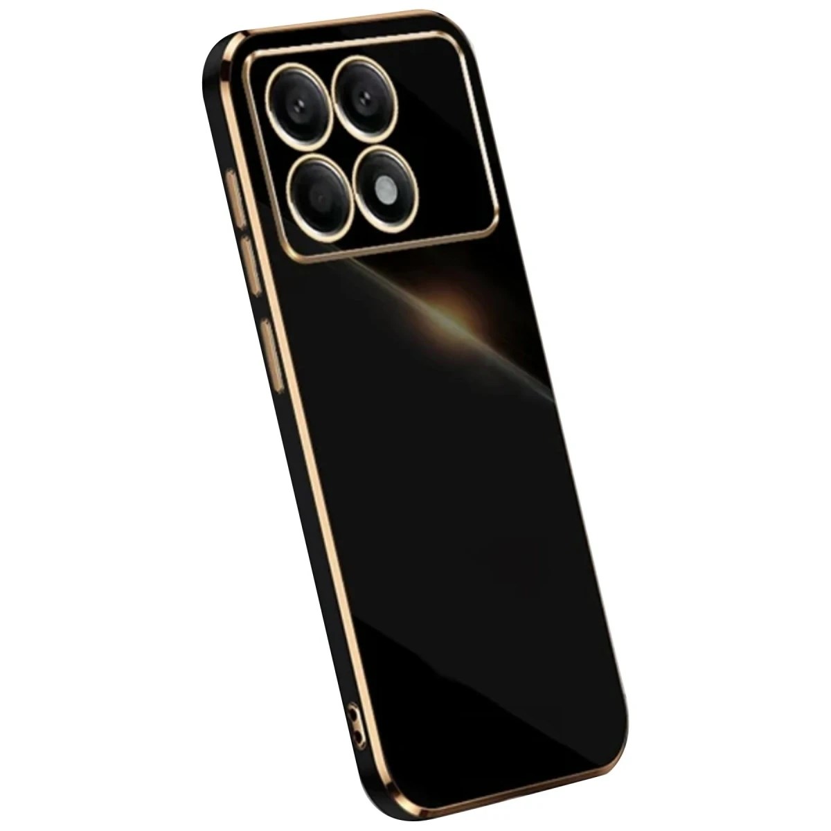 Mey İthalat®   Poco X6 Pro Kılıf Volet Silikon - Siyah