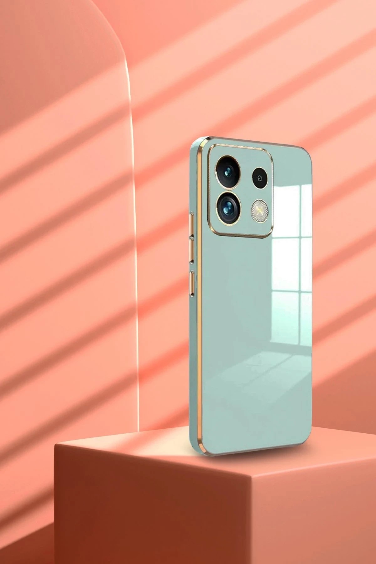 Mey İthalat®   Poco M6 Pro 4G Kılıf Volet Silikon - Mor