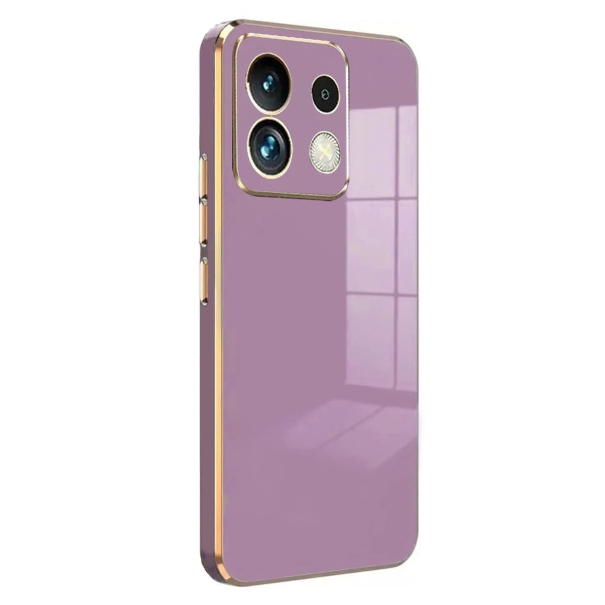 Mey İthalat®   Poco M6 Pro 4G Kılıf Volet Silikon - Mor