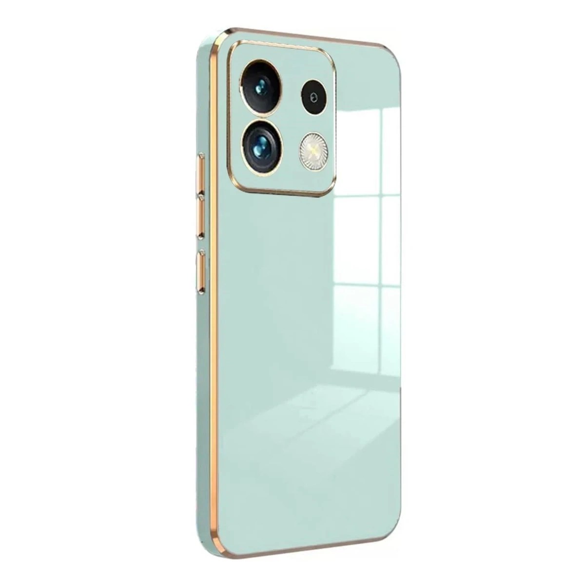 Mey İthalat®   Poco M6 Pro 4G Kılıf Volet Silikon - Açık Yeşil