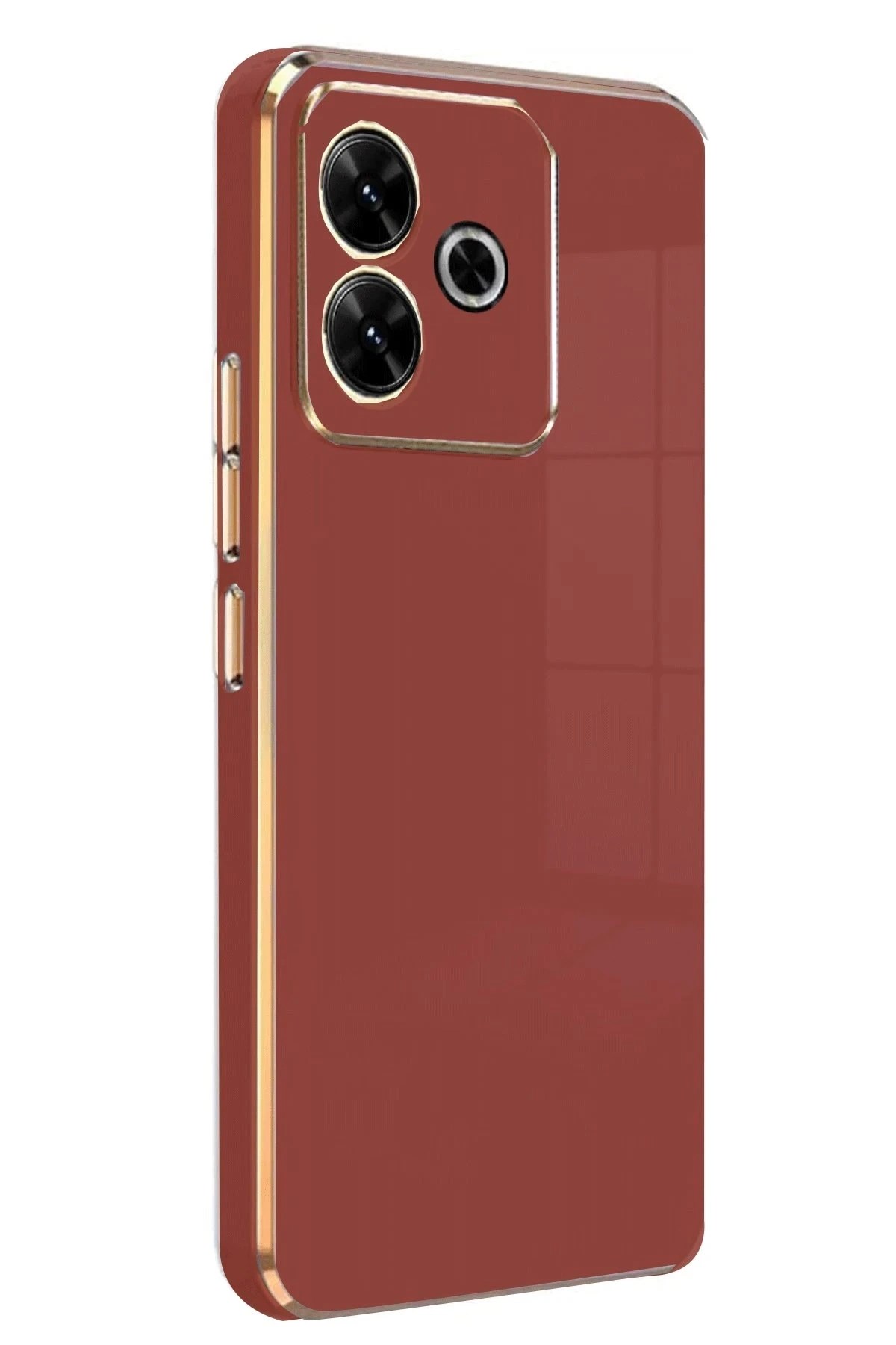 Mey İthalat®   Redmi 13 4G Kılıf Volet Silikon - Kırmızı