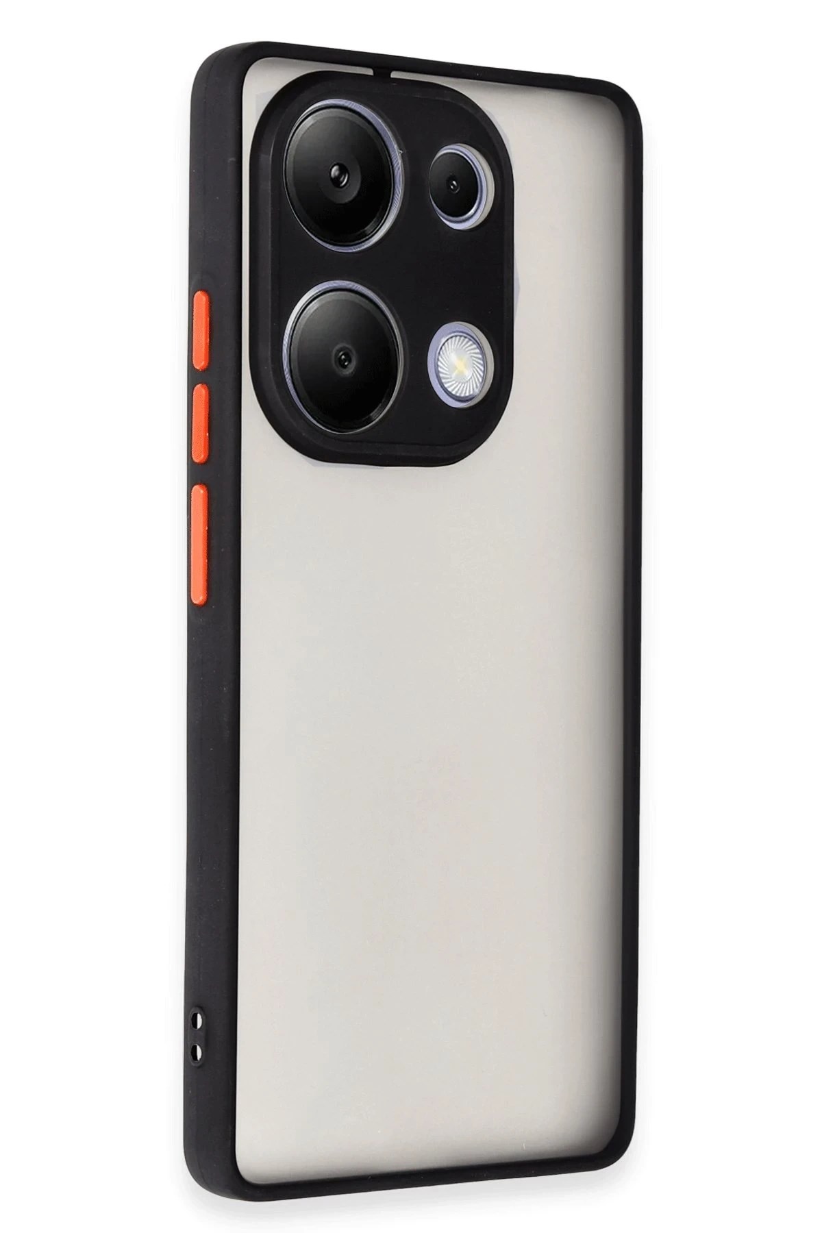 Mey İthalat®   Redmi Note 13 Pro 4G Kılıf Montreal Silikon Kapak - Siyah