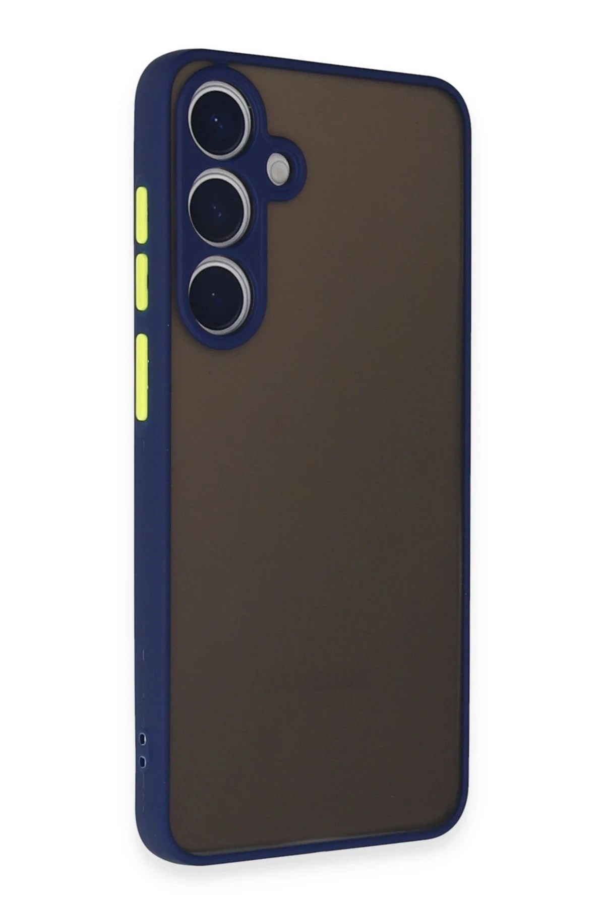 Mey İthalat®  Samsung Galaxy S24 Kılıf Montreal Silikon Kapak - Lacivert